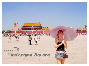 Lisa in Tian'anmen Square