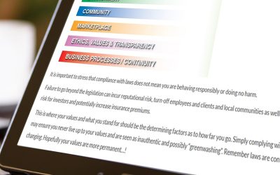 Thoughts on the Responsible Business course