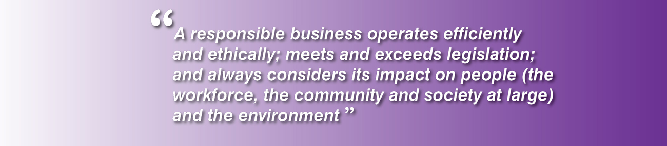 What is responsible business? Our definition.